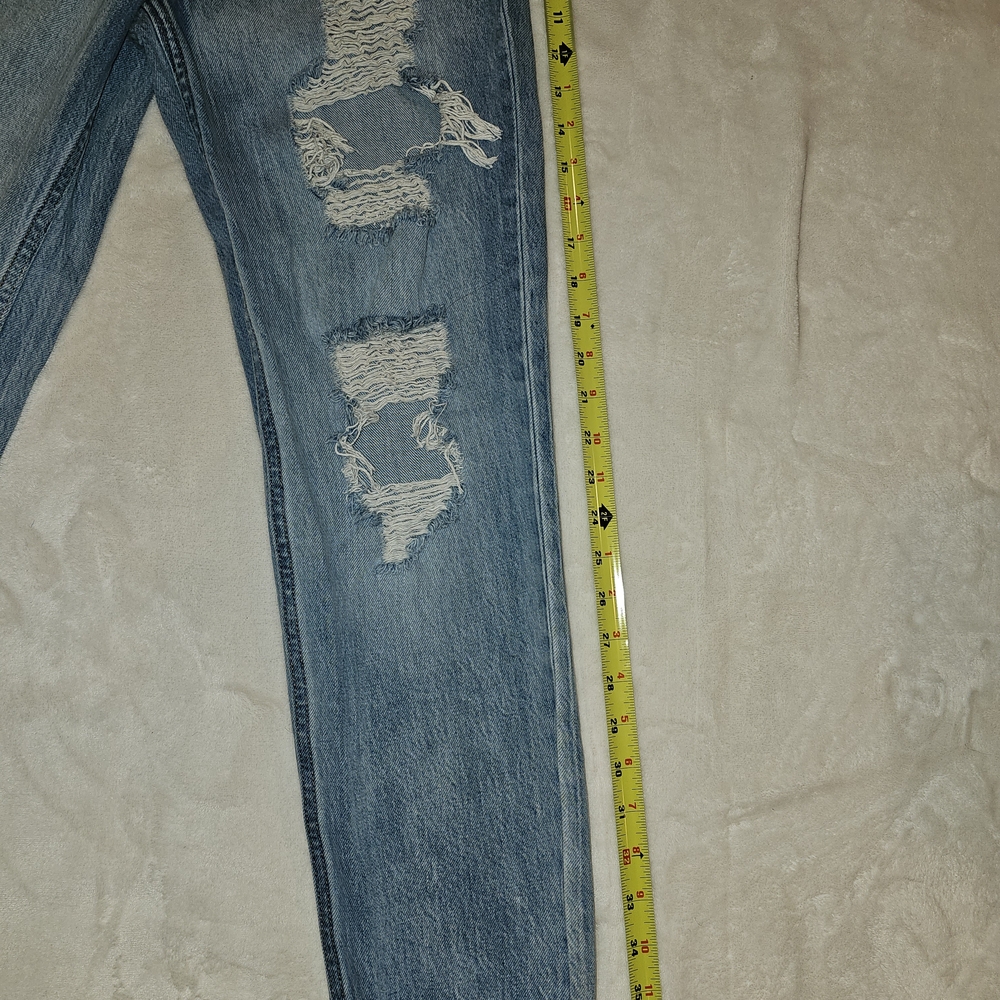Aeropostale Ripped Light Blue Boyfriend Jeans - Picture 13 of 14